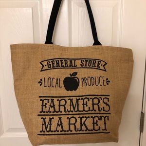 Burlap Tote Bag
